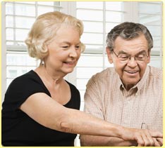 stock photo of an older couple