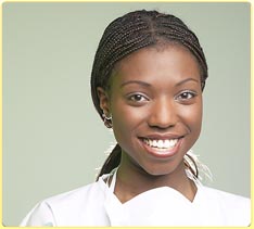 stock photo of a dental hygienist